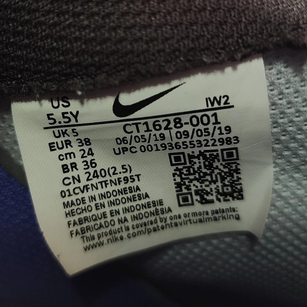 ​Nike Air Force 1 Low GS Dunk It Sz 5.5	Y Sneakers CT1628-001